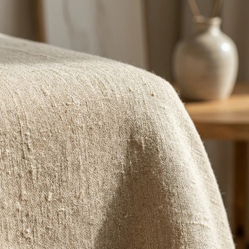 Organic linen detail